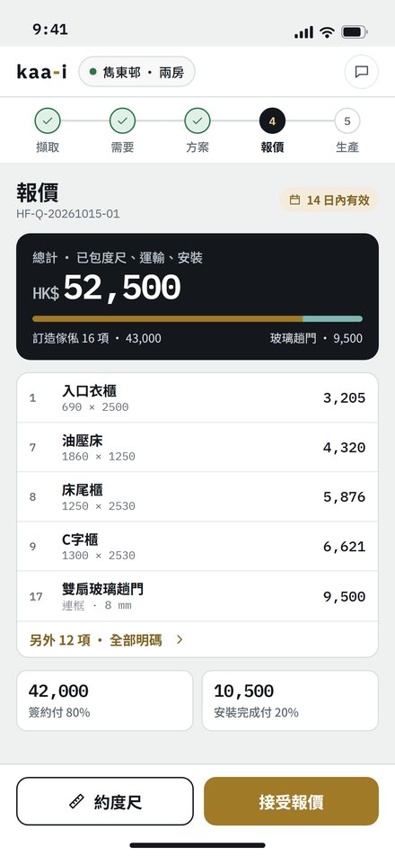 逐項報價