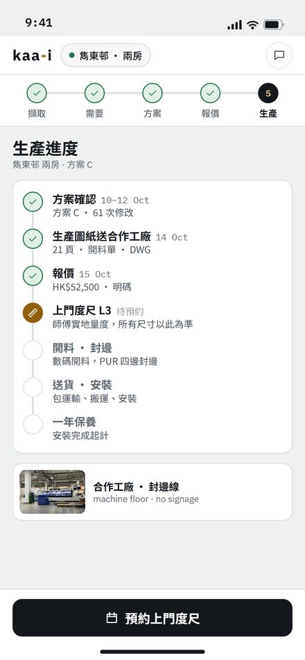 生產進度